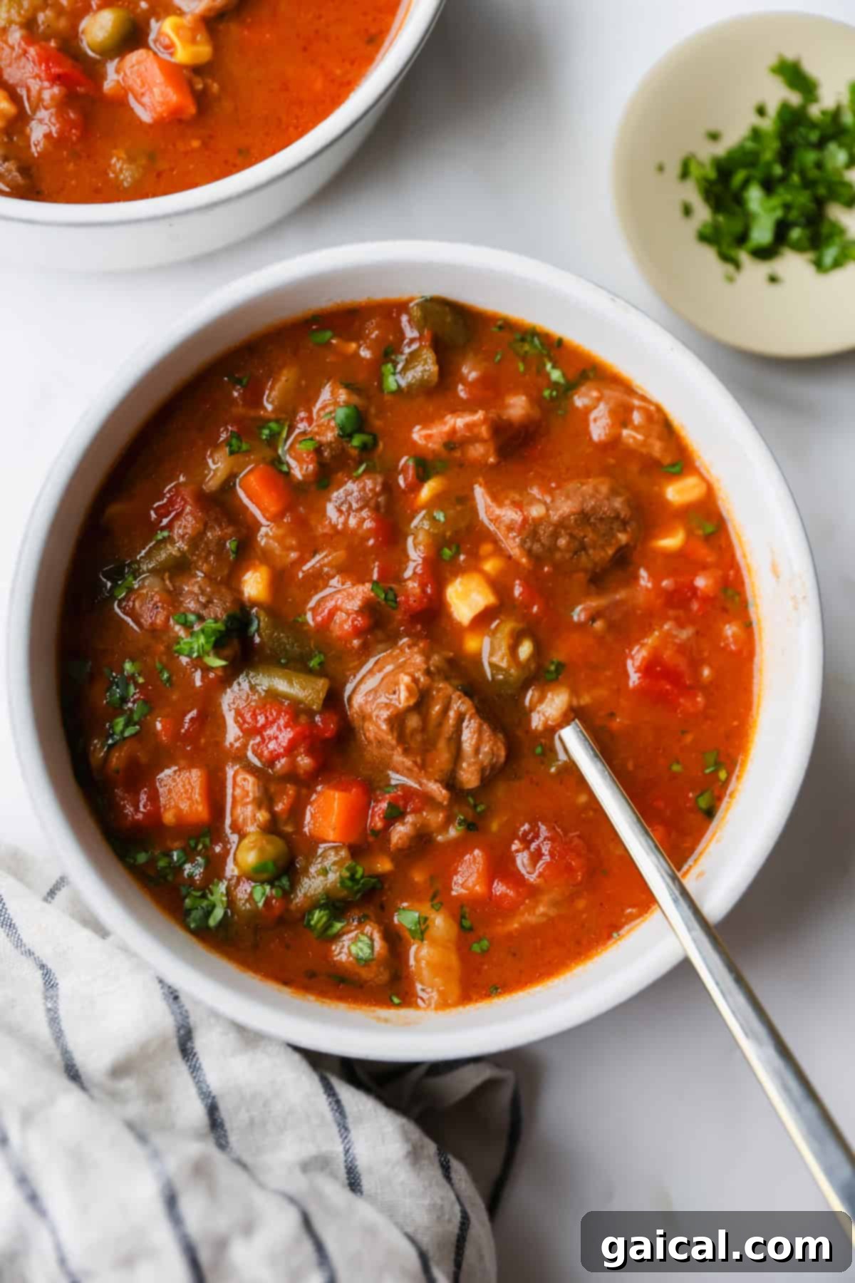 A bowl of hearty Beef Stew.