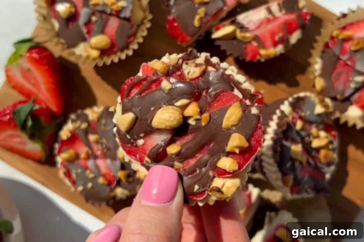 Frozen Peanut Butter Banana Split Cups