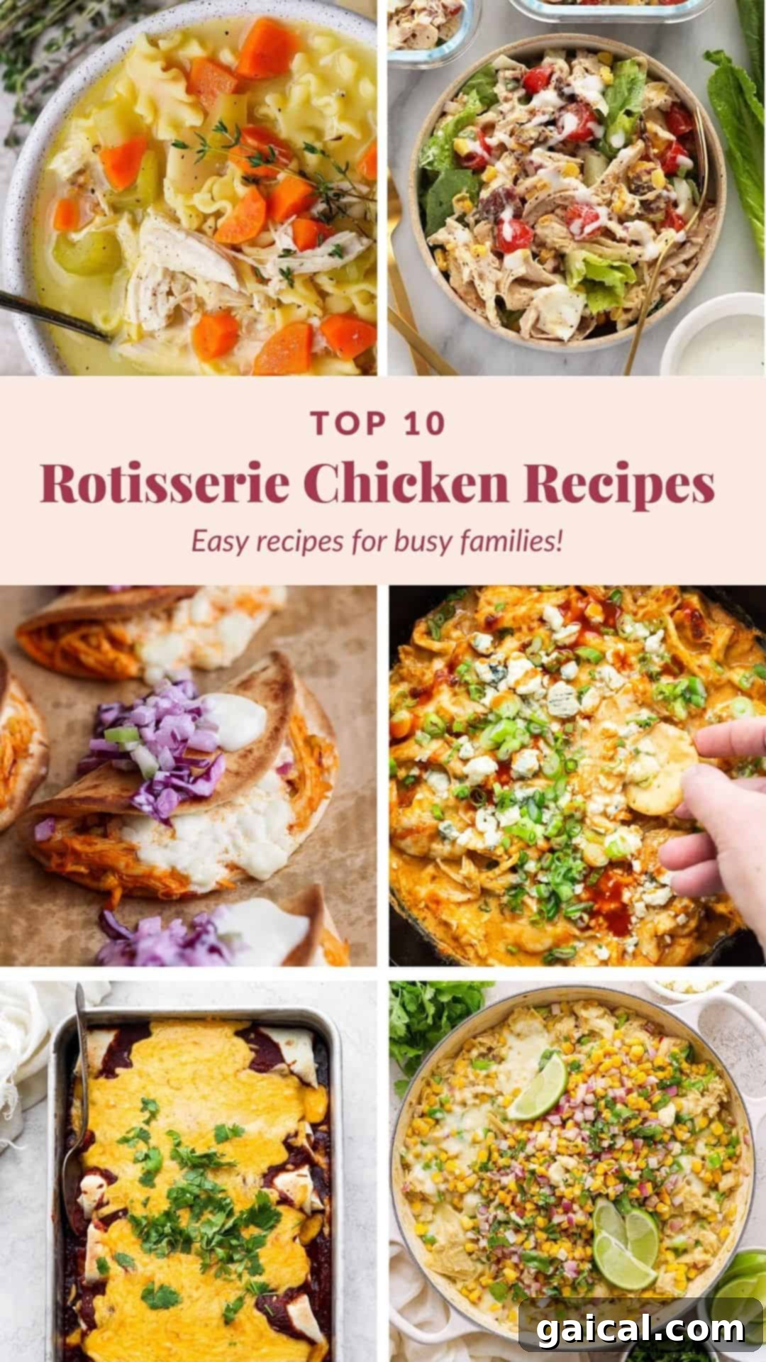 Top 10 Spit-Roasted Chicken Ideas 2 Top 10 Rotisserie Chicken Recipes – Easy rotisserie chicken recipes for busy families!