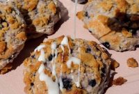 Warm Blueberry Cottage Cheese Biscuits with Streusel