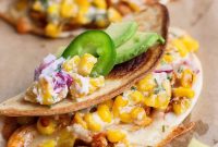 Oven-Baked Street Corn Chicken Tacos